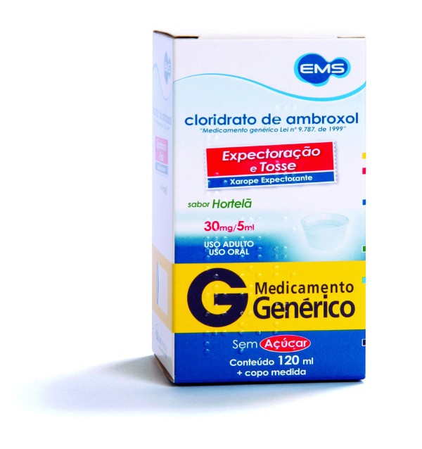 Encontraproduto.com.br - Cloridrato de Ambroxol xarope adulto 120ml EMS