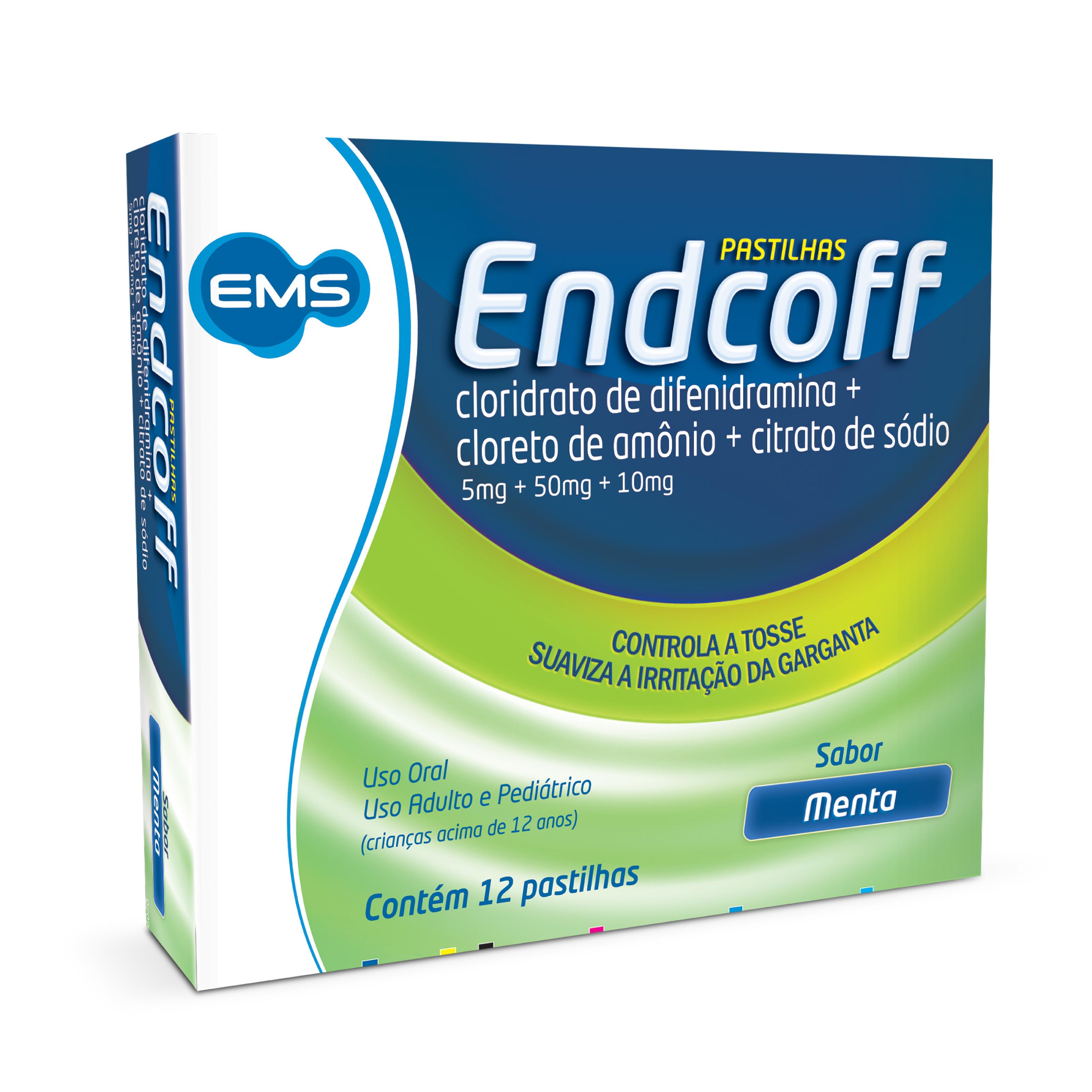 Pastilha Endcoff Menta com 12 unidades