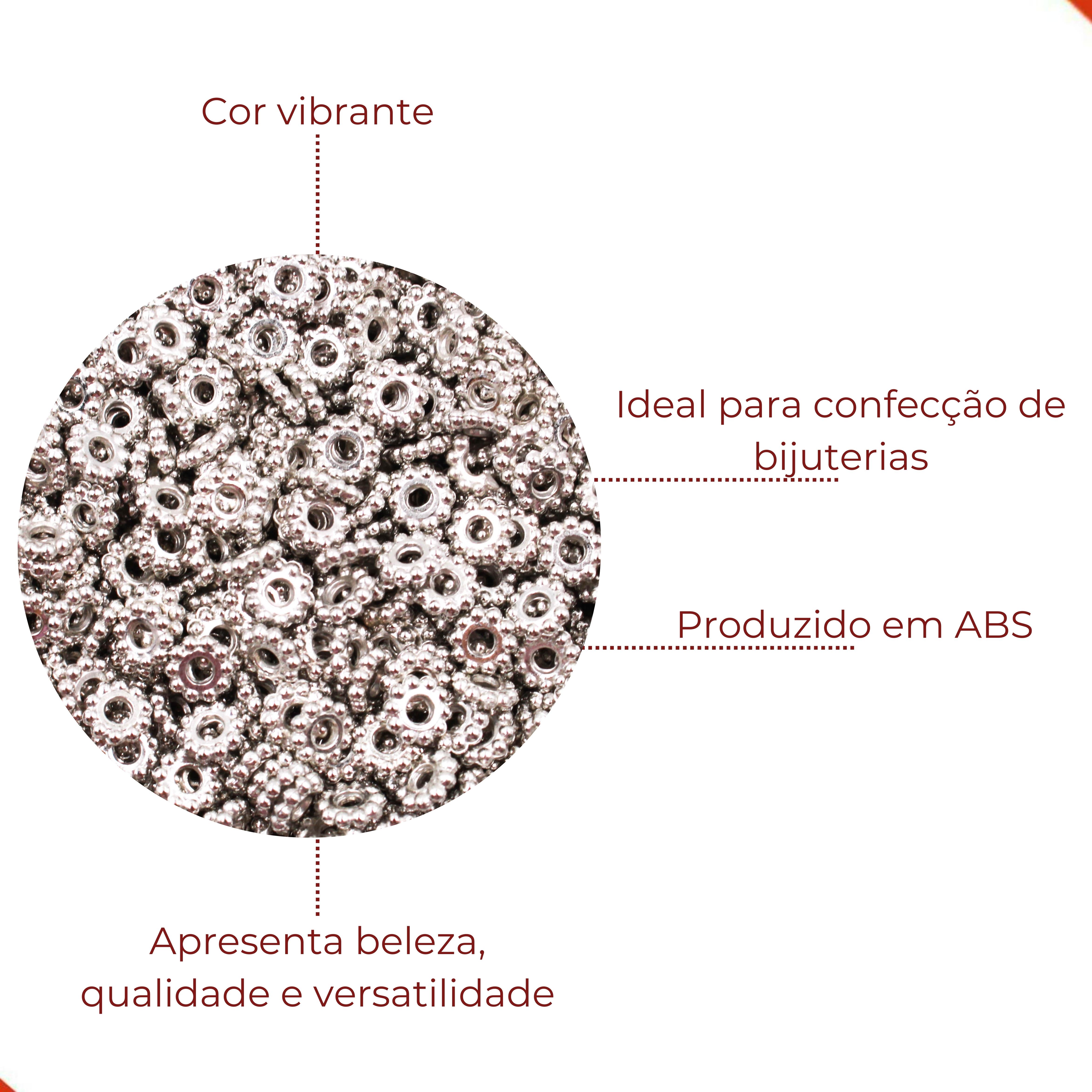 Encontraproduto.com.br - ROSA PASSANTE 20MM EM ABS COM 250GR
