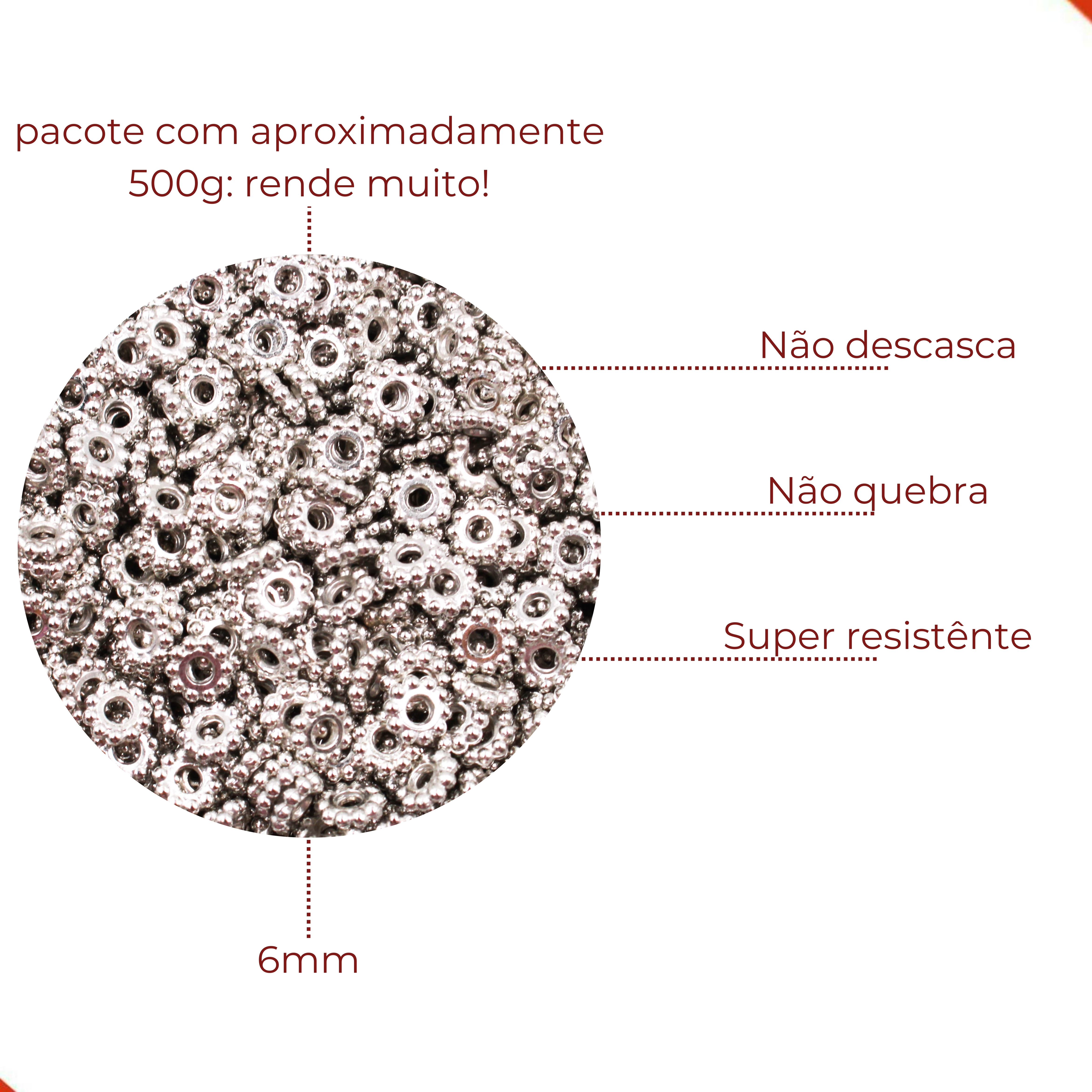 Encontraproduto.com.br - ROSA PASSANTE 20MM EM ABS COM 250GR