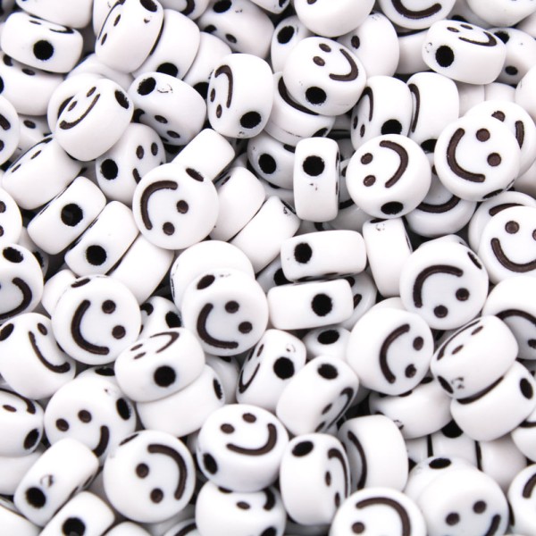 Encontraproduto.com.br - ENTREMEIO REDONDO SMILE 05X10MM EM ACRILICO COM 500GR