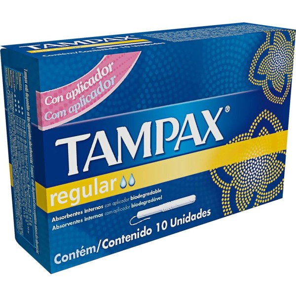 Absorvente Interno Tampax Médio com 10 Unidades