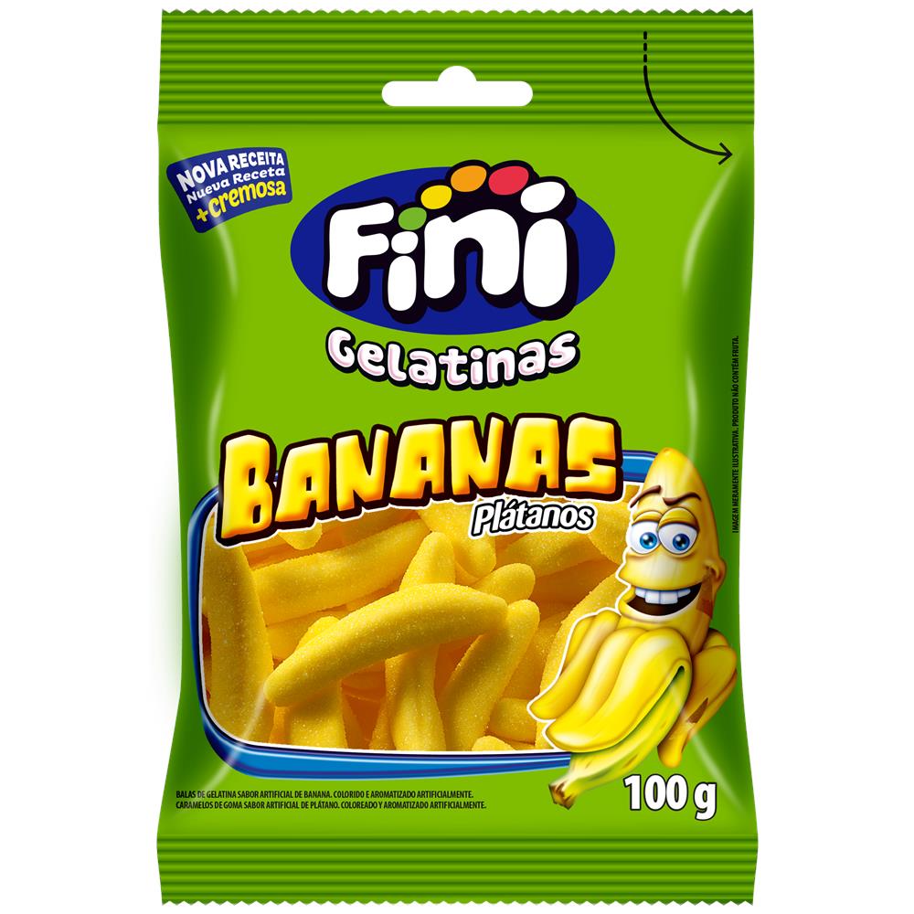 Balas de Gelatina Fini banana 100g