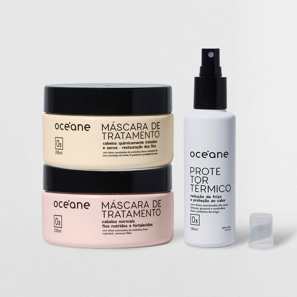 Kit Cronograma Capilar Reconstrução e Proteção (3 Produtos)