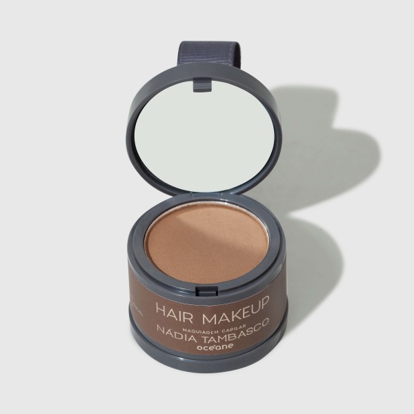Encontraproduto.com.br - Kit Máscara de Sobrancelha Castanho + Maquiagem Capilar Nádia Tambasco By Océane (2 Produtos)