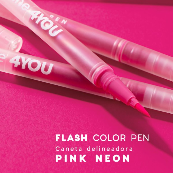 Encontraproduto.com.br - Kit Caneta Delineadora Flash Color Pen Neon 4you (5 Produtos)