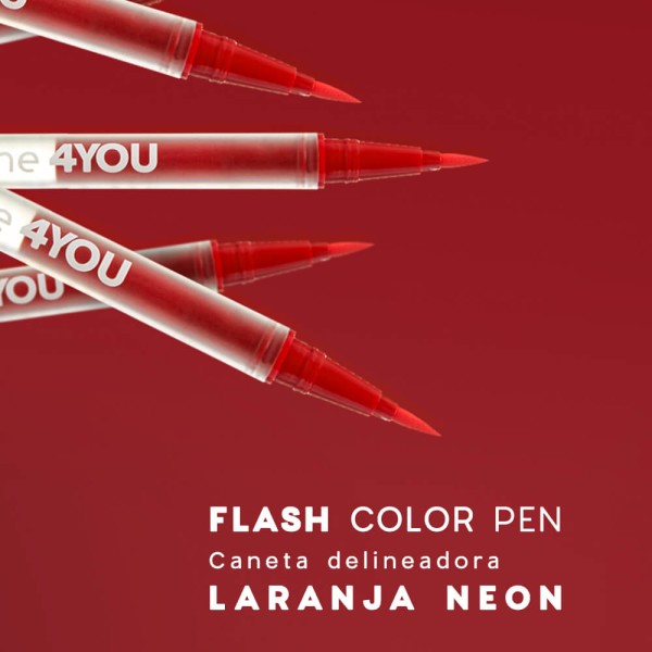 Encontraproduto.com.br - Kit Caneta Delineadora Flash Color Pen Neon 4you (5 Produtos)
