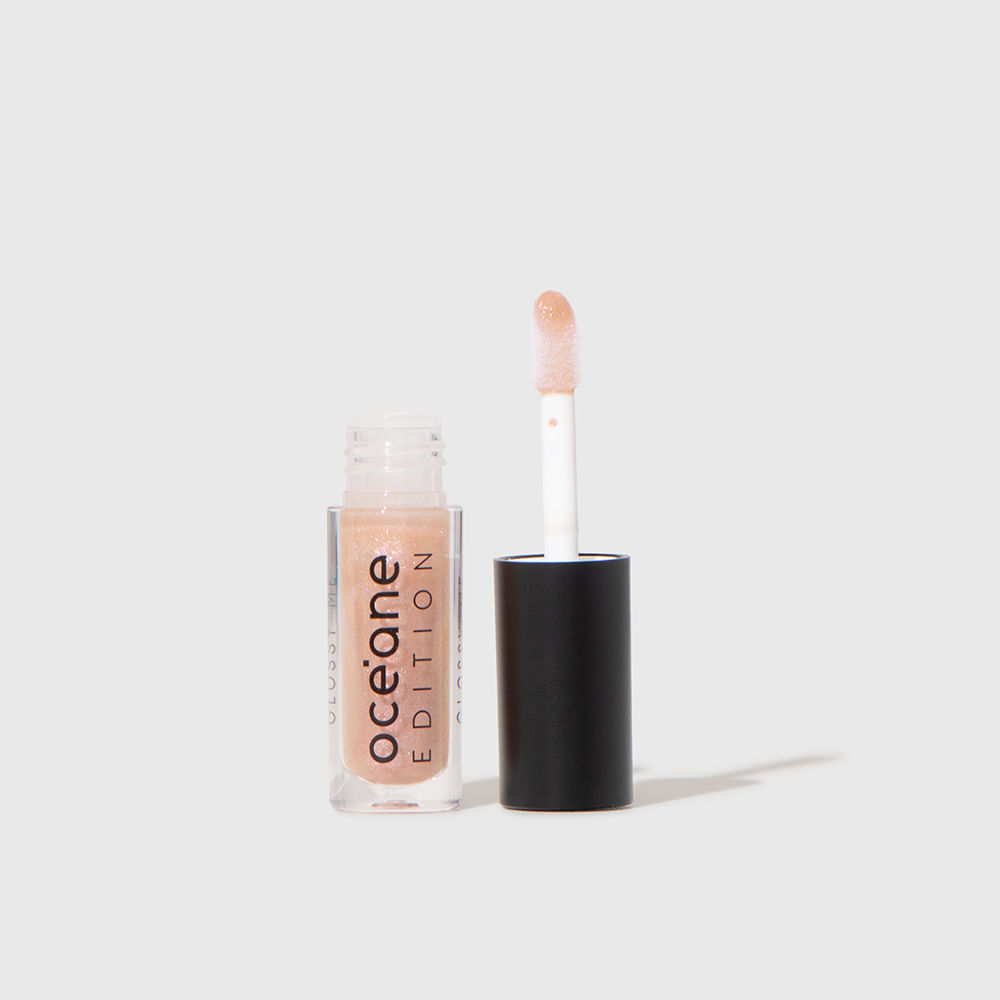 Encontraproduto.com.br - Kit Mini Batom Vermelho Semi-Matte + Mini Brilho Labial Transparente Océane Edition (2 Produtos)