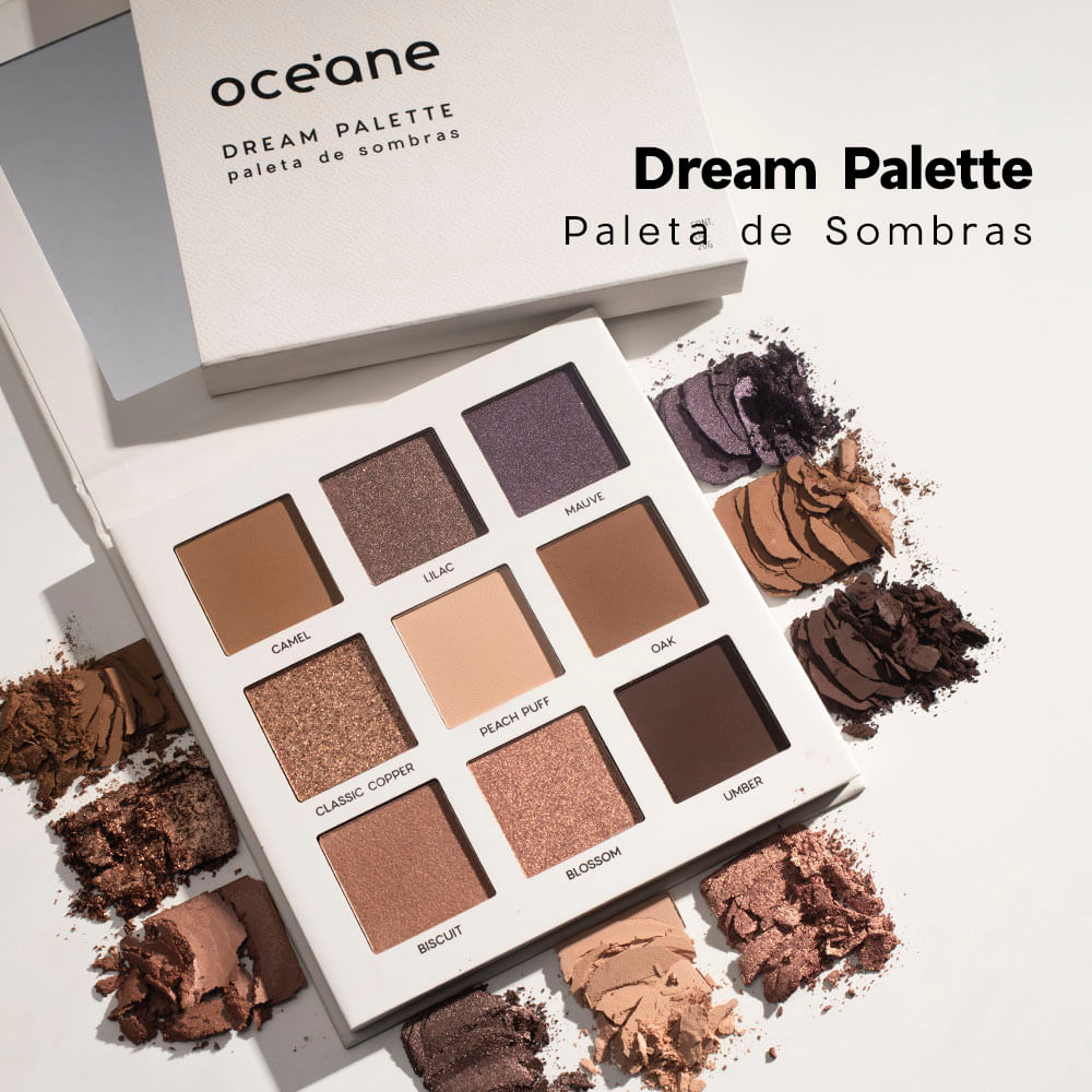 Kit Paleta de Sombras Dream + Sombra Líquida Quartzo Océane Limited (2 Produtos)