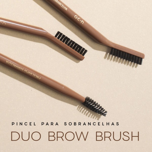 Encontraproduto.com.br - Kit Gel de Sobrancelha + Pincel Duo Brow Brush Nádia Tambasco By Océane (2 Produtos)