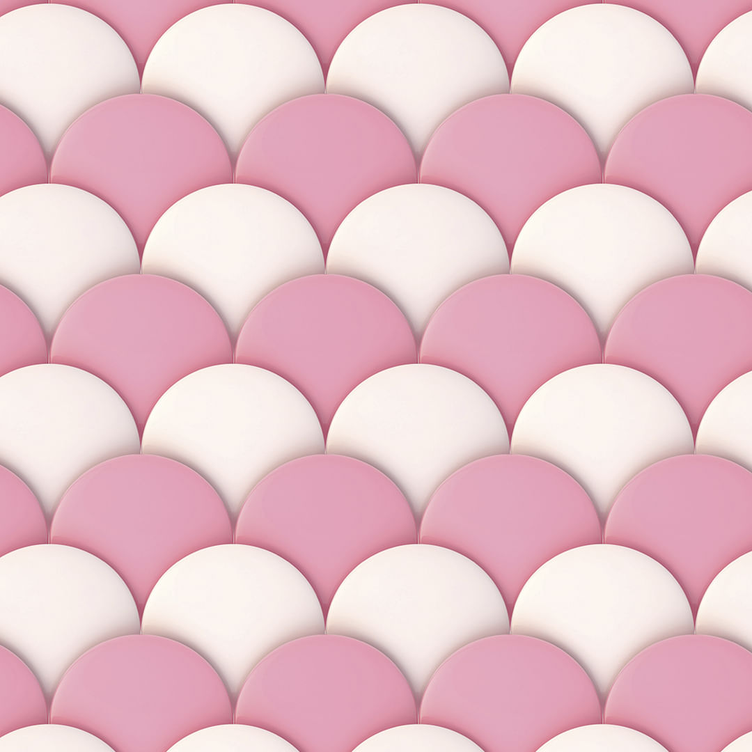 Encontraproduto.com.br - Papel de Parede Adesivo Infantil Rosa Arcos - Medidas: 48 x 300 cm