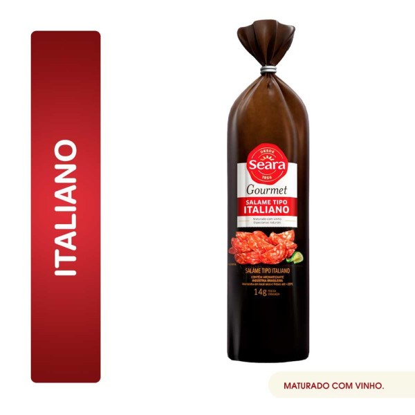 Encontraproduto.com.br - Salame Italiano Pequeno Seara Gourmet Fatiado 200g