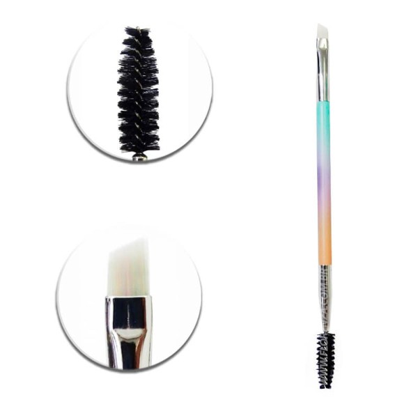 Encontraproduto.com.br - Pincel Duplo Escova e Chanfrado - Linha Unicórnio - Hello MIni