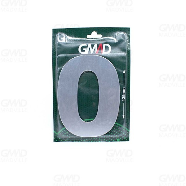 Placa de Sinalização Número Escovado - GMAD