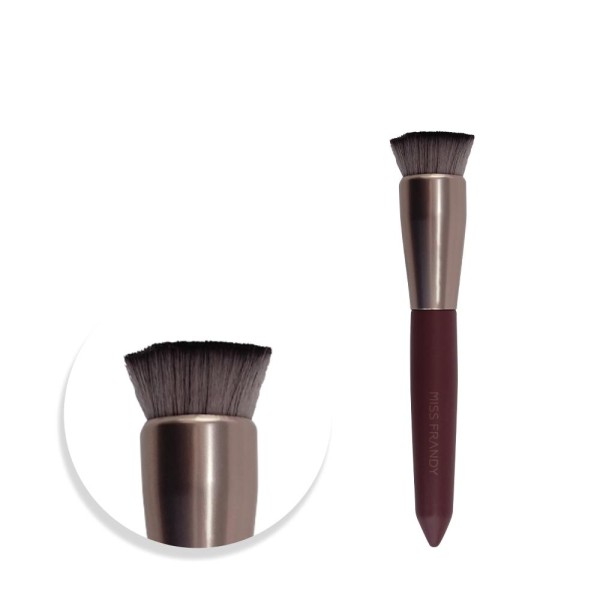 Encontraproduto.com.br - Pincel Kabuki p/ Base - Linha Marsala - Miss Frandy