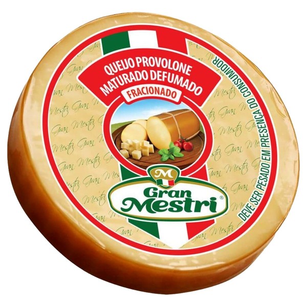 Queijo Provolone Maturado Defumado Fracionado Gran Mestri Kg