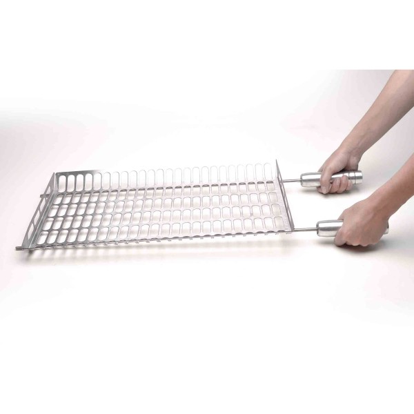 Encontraproduto.com.br - Grelha para Legumes com Abas Inox Aisi 430 Escovada - Selmetal