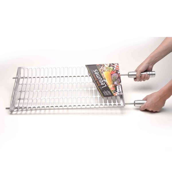 Encontraproduto.com.br - Grelha para Legumes com Abas Inox Aisi 430 Escovada - Selmetal