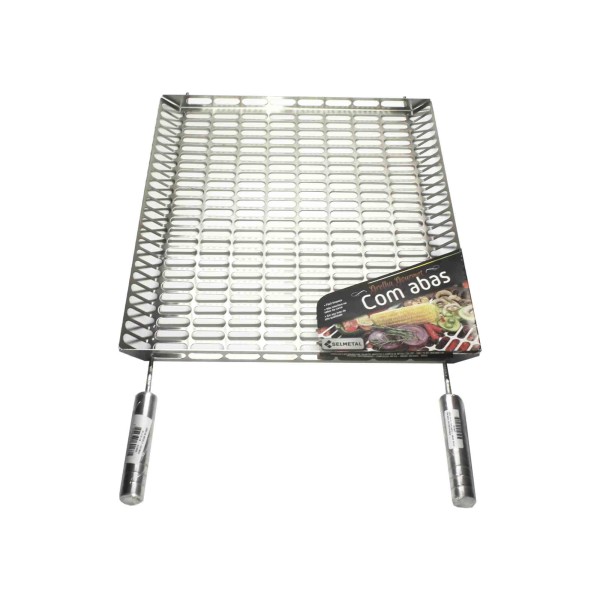 Encontraproduto.com.br - Grelha para Legumes com Abas Inox Aisi 430 Escovada - Selmetal