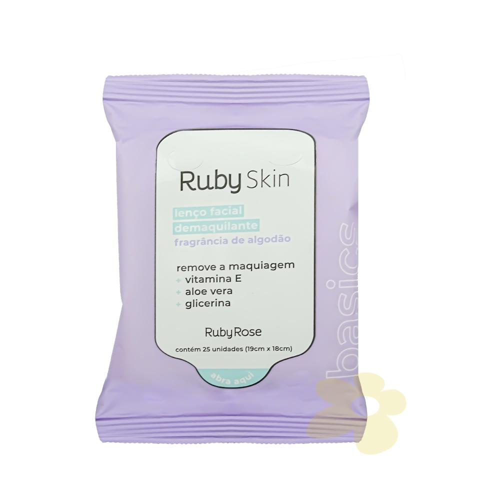 Encontraproduto.com.br - Lenço Facial Demaquilante | Ruby Skin | Ruby Rose