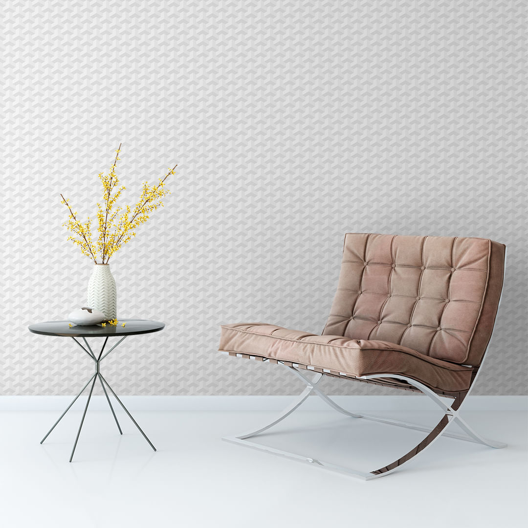 Encontraproduto.com.br - Papel de Parede Adesivo 3D Fleece Branco - Medidas: 48 x 300 cm