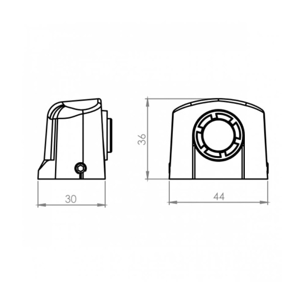 Encontraproduto.com.br - Trava Porta para Porta Vidro Cromado - Blass