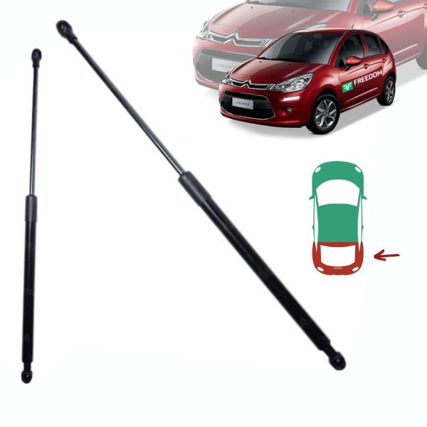 Encontraproduto.com.br - Amortecedor do porta mala citroen aircross c3 picasso 1.6 16v 2011 a 2015 kit c/ 2 unidades