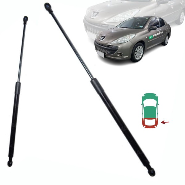Amortecedor do porta mala peugeot 207 passion 1.6 16v 2008 kit c/ 2 unidades