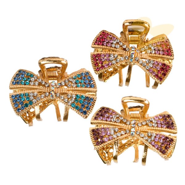 Encontraproduto.com.br - 2702 Presilha de Laço com Strass - Importada