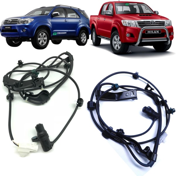Sensor de freio abs toyota hilux srv sw4 2005 á 2015 dianteiro lado direito+lado esquerdo-par