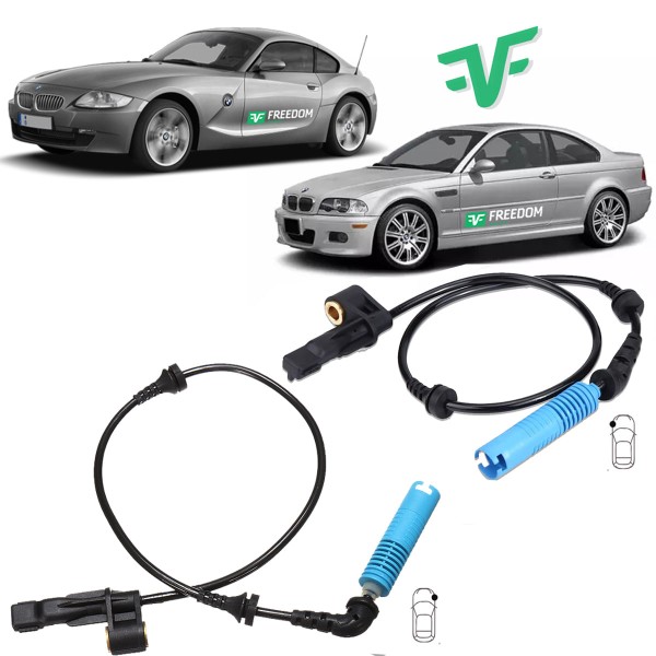 Encontraproduto.com.br - Sensor de freio abs bmw 320 330 m3 z4 2001 á 2009 dianteiro direito/esquerdo kit c/2