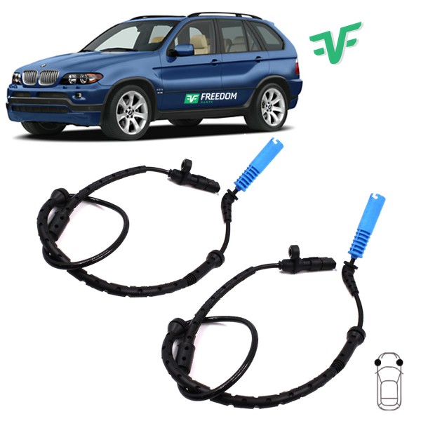 Encontraproduto.com.br - Sensor de freio abs bmw x5 3.0 4.4 e53 2001 á 2006 dianteiro direito/esquerdo kit c/2