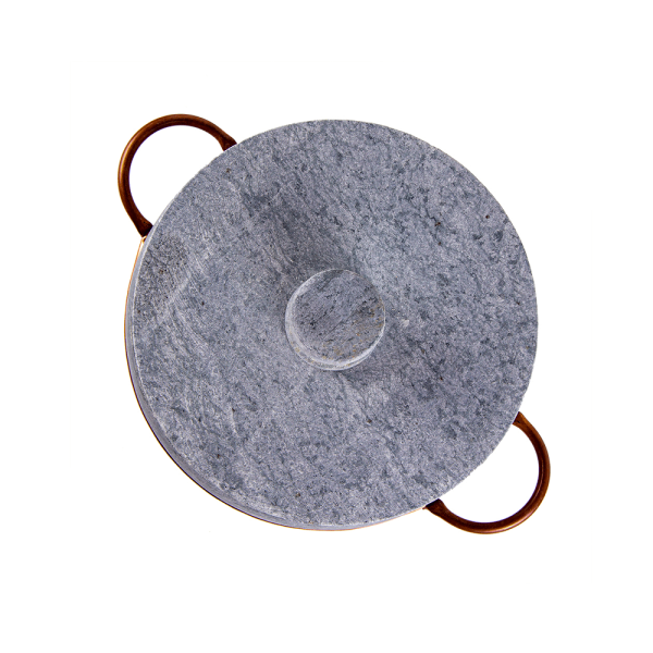Encontraproduto.com.br - Panela De Pedra Sabão 21Cm - Rei Das Panelas