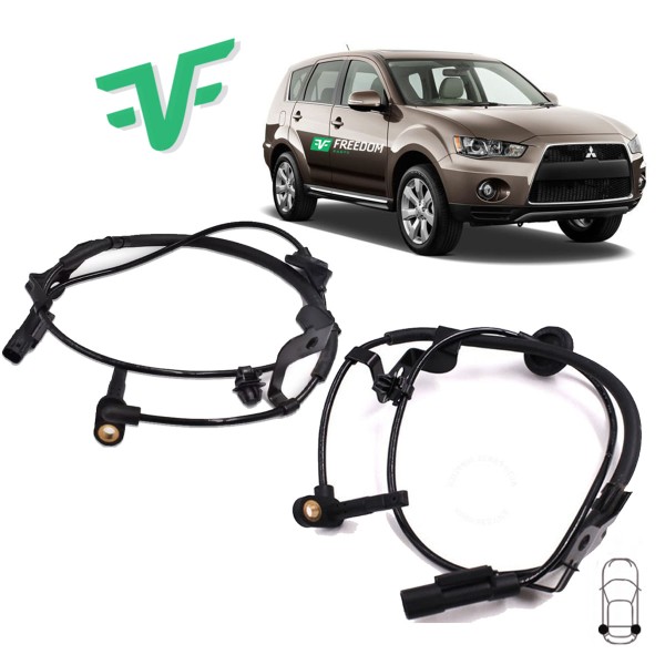 Encontraproduto.com.br - Sensor de freio abs mitsubishi outlander 4x4 2.4 3.0 2008 á 2013 traseiro direito kit c/2