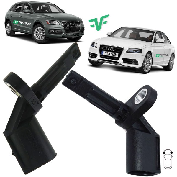 Sensor de freio abs audi a4 a5 a6 a7 a8 q5 r8 1.8 2.0 3.0 3.2 4.2 5.2 2002 á 2016 dianteiro direito/esquerdo - kit c/ 2