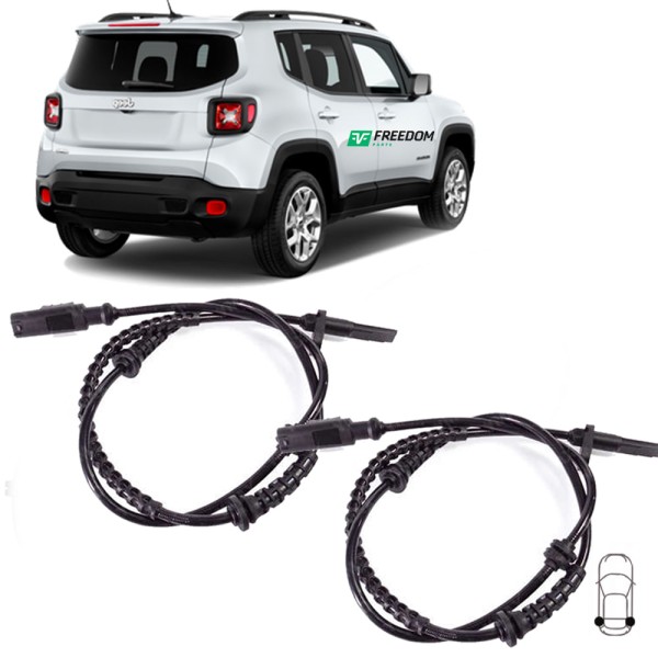 Encontraproduto.com.br - Sensor de freio abs jeep renegade 2015 á 2017 traseiro esquerdo/direito - par