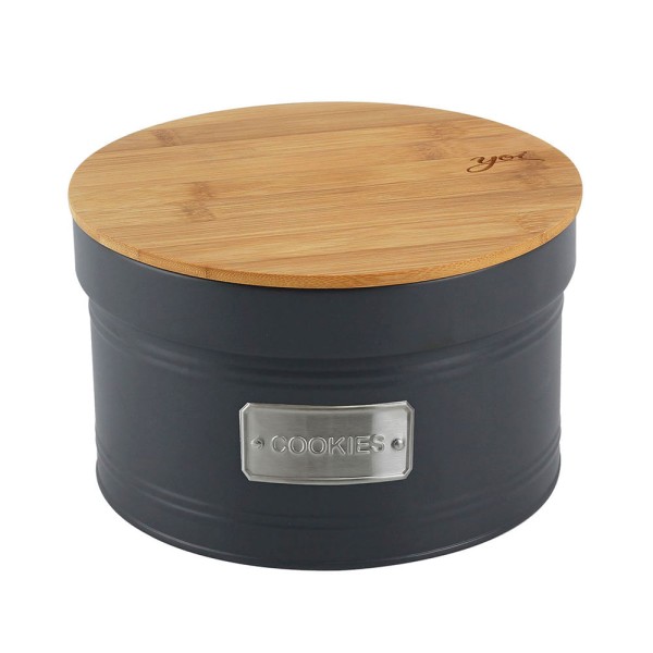 Encontraproduto.com.br - Lata Matte Cookies Chumbo 3,5 Litros