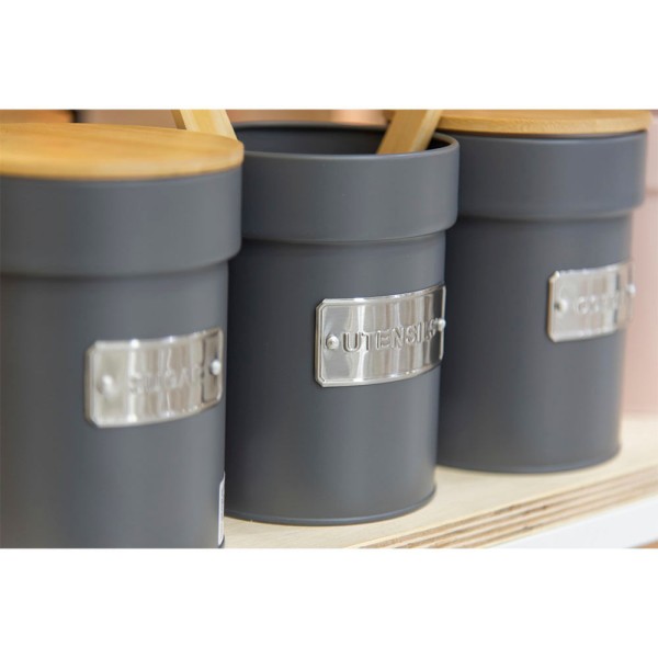 Encontraproduto.com.br - Lata Matte Cookies Chumbo 3,5 Litros