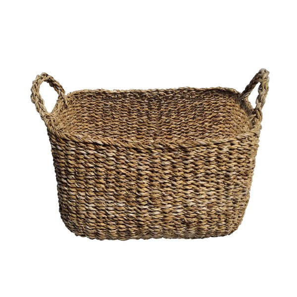 Encontraproduto.com.br - Cesto Seagrass Retangular Com Alça 35Cm - Natore