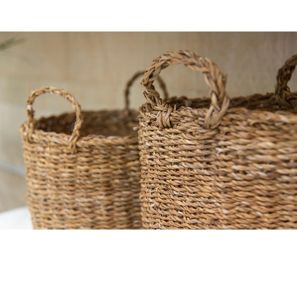 Encontraproduto.com.br - Cesto Seagrass Retangular Com Alça 35Cm - Natore