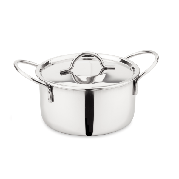Encontraproduto.com.br - Mini Caçarola Com Tampa Couvert Inox 10Cm - James.F