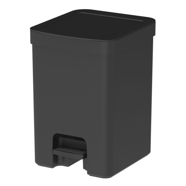 Lixeira Trium Com Pedal Preta 12 Litros - Ou