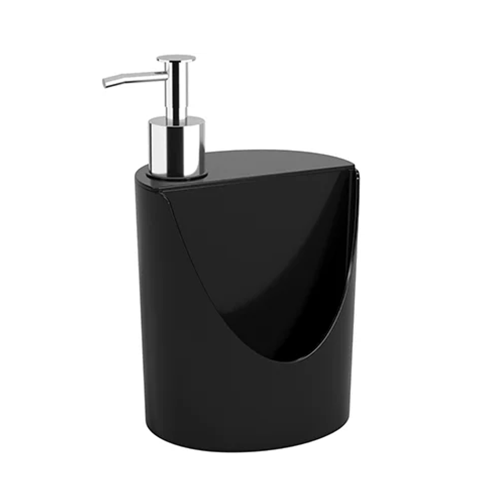 Porta Detergente E Esponja Preto - Coza