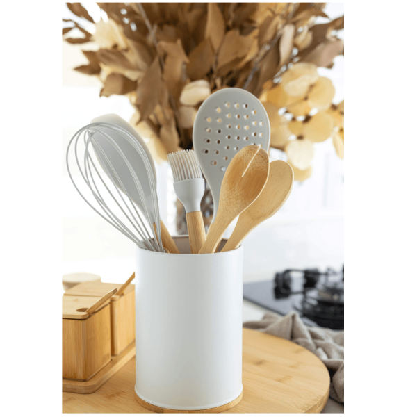Encontraproduto.com.br - Pincel Bambu E Silicone Off-White - Yoi