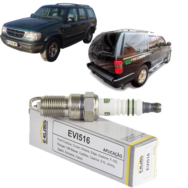 Vela de ignicao ford explorer 4.0 5.0 f150 4.6 5.4 ranger 4.0 gm blazer 4.3 corvette 5.7 lumina apv 3.1 3.8 s10 4.3 1990 á 2008