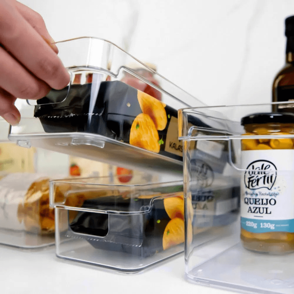 Encontraproduto.com.br - Organizador De Gaveta Clear Natural 30X7.5X5.6Cm - Ou