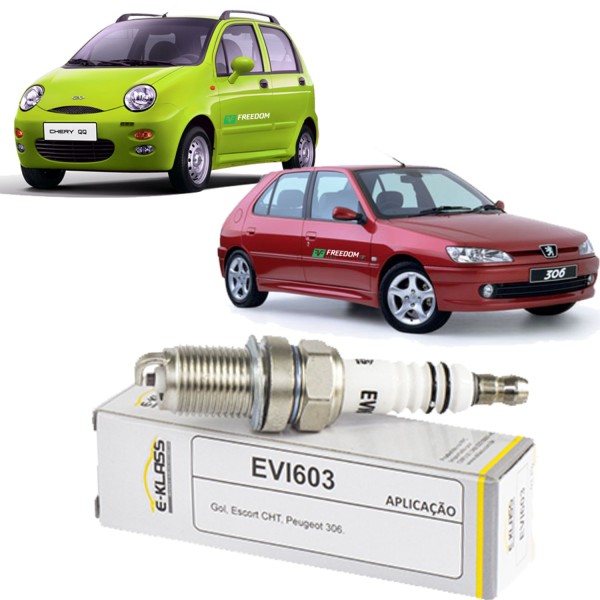 Vela de ignicao chery cielo 1.6 qq 1.0 1.1 tiggo 2.0 peugeot 306 1.8 1996 á 2015