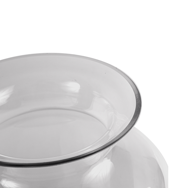 Encontraproduto.com.br - Vaso De Vidro Ânfora Transparente 26X35cm - Bela Flor