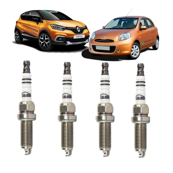 Vela de ignicao nissan march peugeot 206 renault captur clio sandero logan 2001 á 2022 kit c/4 velas