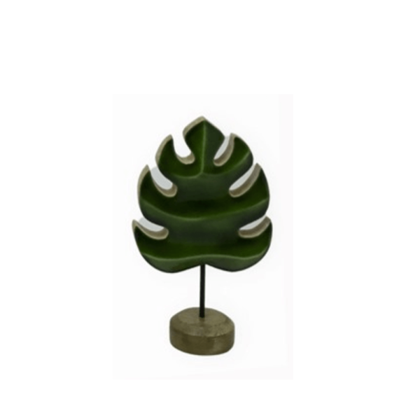 Enfeite Folha Costela De Adão Verde 22X13cm - Entrecasa